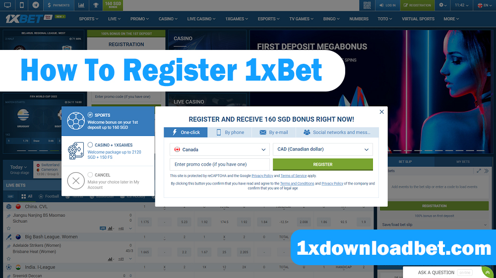 How To Register 1xBet